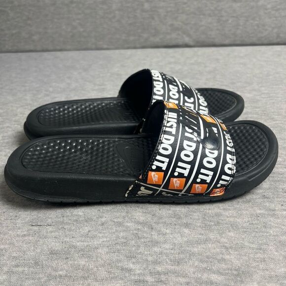 Nike Just Do It Print Slide Sandals Nick Benassi Mens Size 7 - Picture 2 of 9